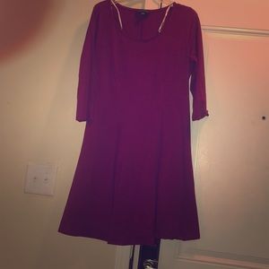 Forever21 pleated dress cotton material 3/4 sleeve